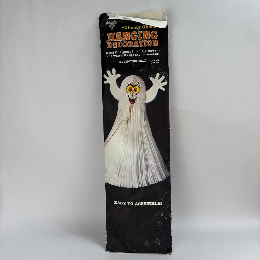 VTG Halloween Hallmark Honeycomb Gulliver Ghost 1986 Decoration 21" Ambassador